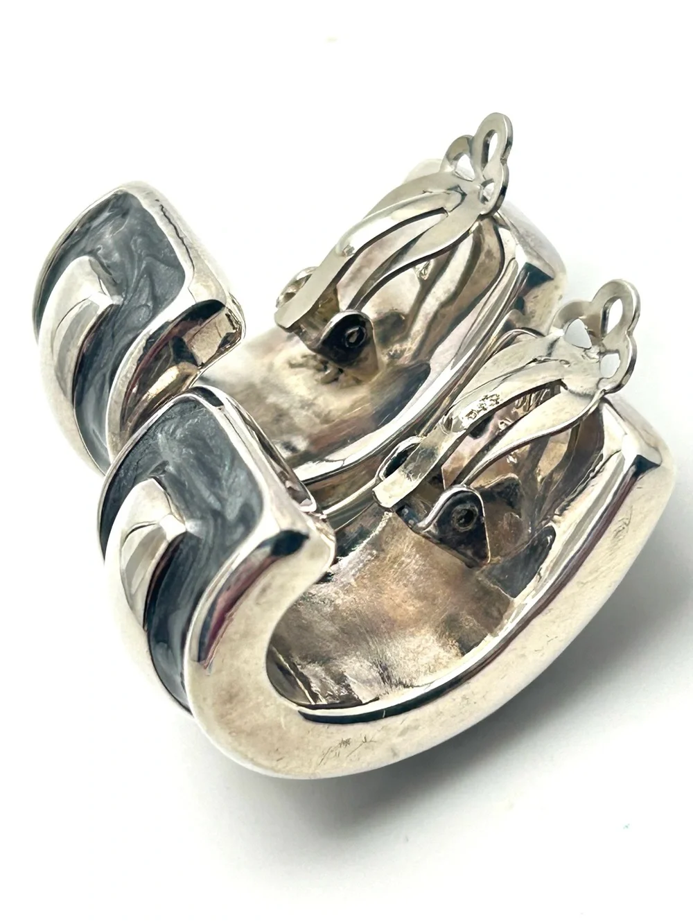 Simon Sebbag SSD Gray and Sterling Silver Earrings